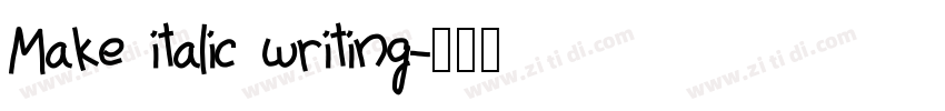 Make italic writing字体转换